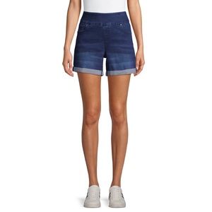 Time & Tru Women's XL (16-18) Pull On Jean Shorts